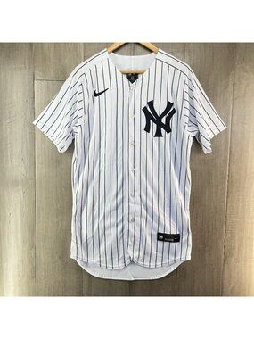 Nike New York Yankees Authentic Collection Home Stitched Jersey White Size 40
